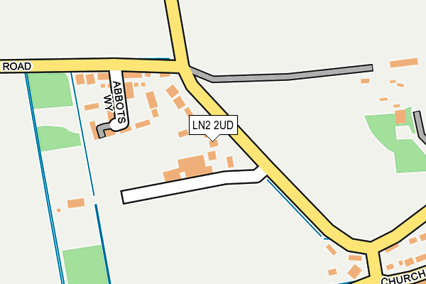 LN2 2UD map - OS OpenMap – Local (Ordnance Survey)