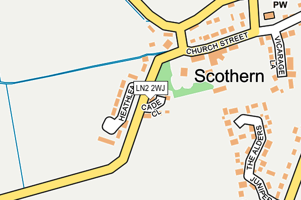 LN2 2WJ map - OS OpenMap – Local (Ordnance Survey)