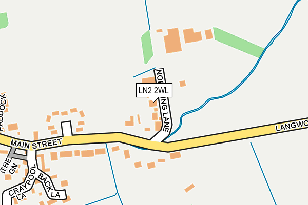 LN2 2WL map - OS OpenMap – Local (Ordnance Survey)