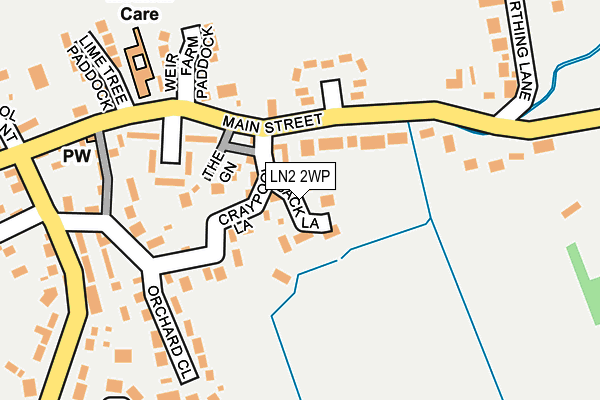 LN2 2WP map - OS OpenMap – Local (Ordnance Survey)