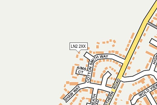 LN2 2XX map - OS OpenMap – Local (Ordnance Survey)