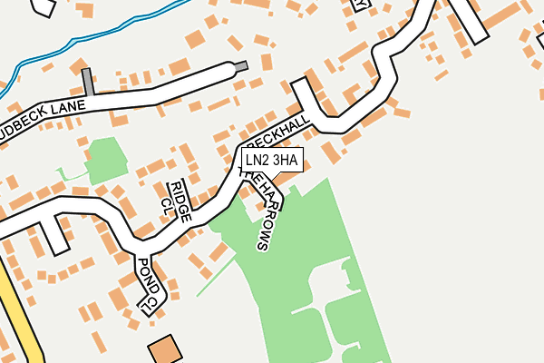 LN2 3HA map - OS OpenMap – Local (Ordnance Survey)