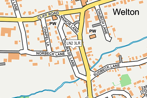 LN2 3LR map - OS OpenMap – Local (Ordnance Survey)