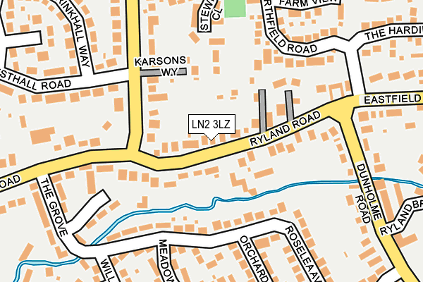 LN2 3LZ map - OS OpenMap – Local (Ordnance Survey)