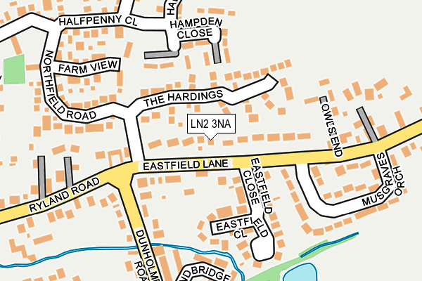 LN2 3NA map - OS OpenMap – Local (Ordnance Survey)