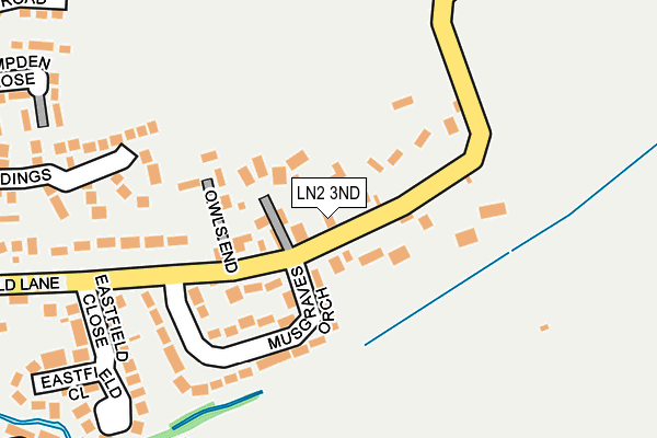 LN2 3ND map - OS OpenMap – Local (Ordnance Survey)