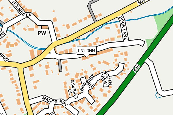 LN2 3NN map - OS OpenMap – Local (Ordnance Survey)