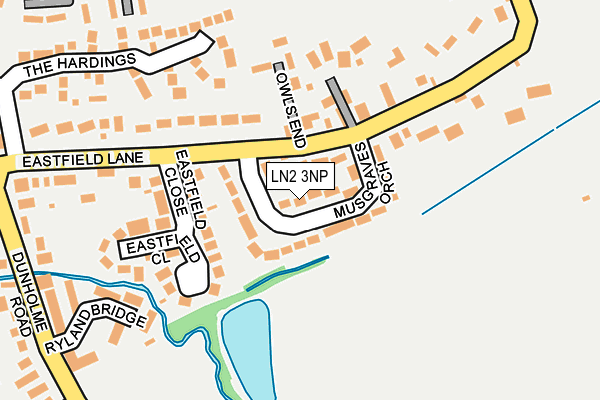 LN2 3NP map - OS OpenMap – Local (Ordnance Survey)