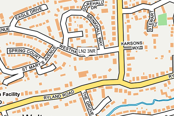 LN2 3NR map - OS OpenMap – Local (Ordnance Survey)