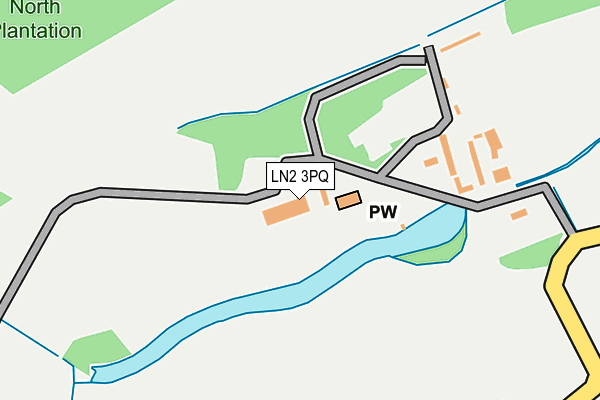 LN2 3PQ map - OS OpenMap – Local (Ordnance Survey)