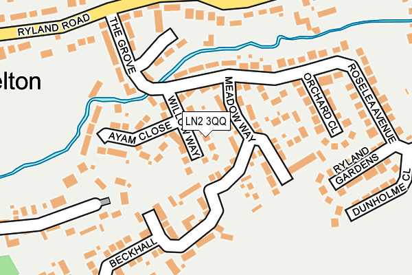 LN2 3QQ map - OS OpenMap – Local (Ordnance Survey)