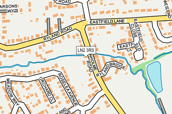 LN2 3RS map - OS OpenMap – Local (Ordnance Survey)