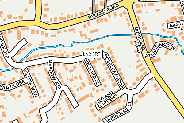 LN2 3RT map - OS OpenMap – Local (Ordnance Survey)