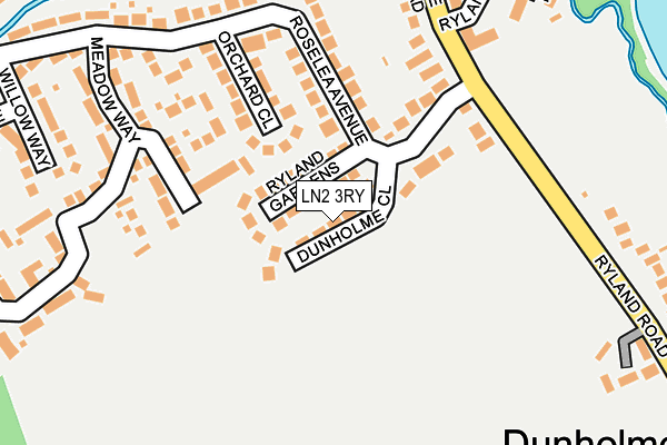 LN2 3RY map - OS OpenMap – Local (Ordnance Survey)