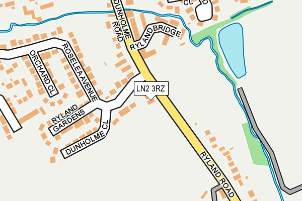 LN2 3RZ map - OS OpenMap – Local (Ordnance Survey)
