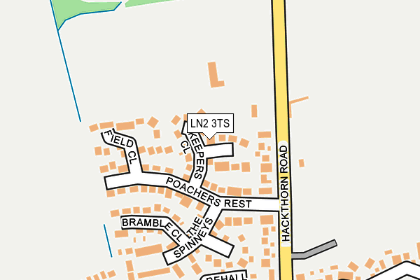 LN2 3TS map - OS OpenMap – Local (Ordnance Survey)