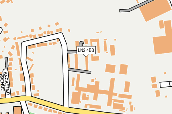 LN2 4BB map - OS OpenMap – Local (Ordnance Survey)