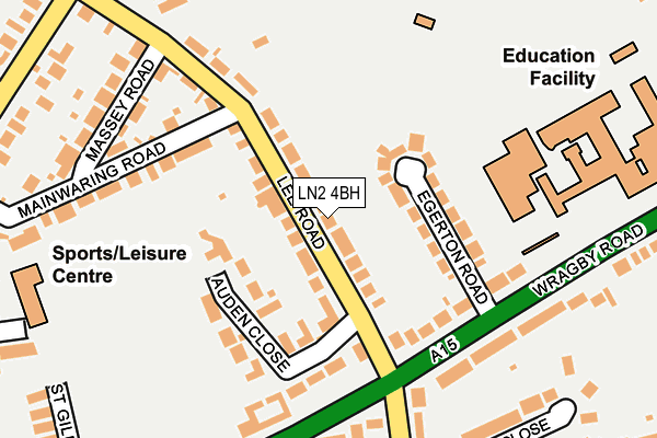 LN2 4BH map - OS OpenMap – Local (Ordnance Survey)