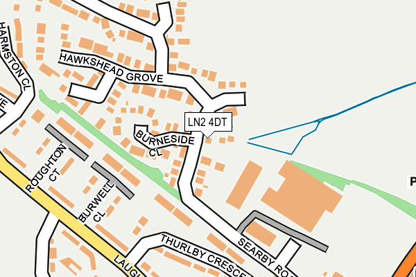 LN2 4DT map - OS OpenMap – Local (Ordnance Survey)