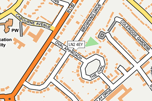 LN2 4EY map - OS OpenMap – Local (Ordnance Survey)