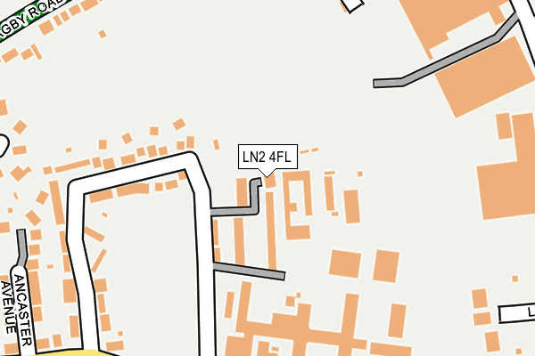 LN2 4FL map - OS OpenMap – Local (Ordnance Survey)