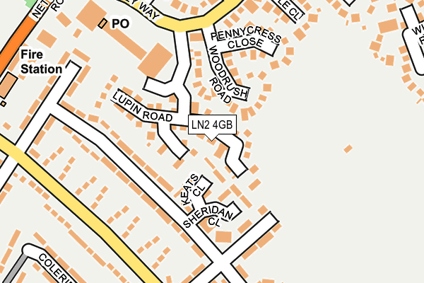 LN2 4GB map - OS OpenMap – Local (Ordnance Survey)