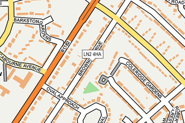 LN2 4HA map - OS OpenMap – Local (Ordnance Survey)