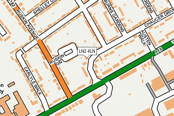 LN2 4LN map - OS OpenMap – Local (Ordnance Survey)