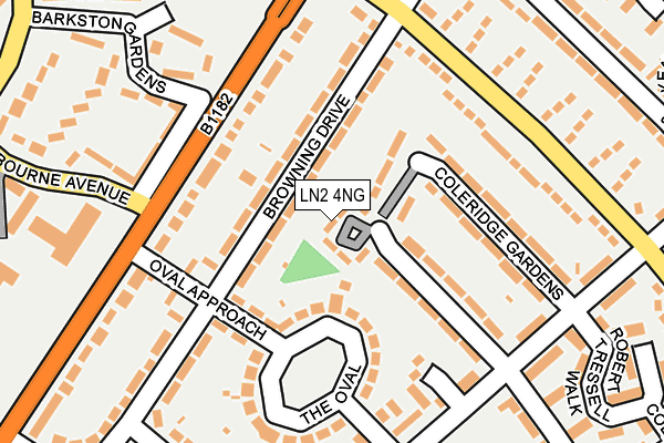 LN2 4NG map - OS OpenMap – Local (Ordnance Survey)