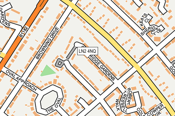 LN2 4NQ map - OS OpenMap – Local (Ordnance Survey)