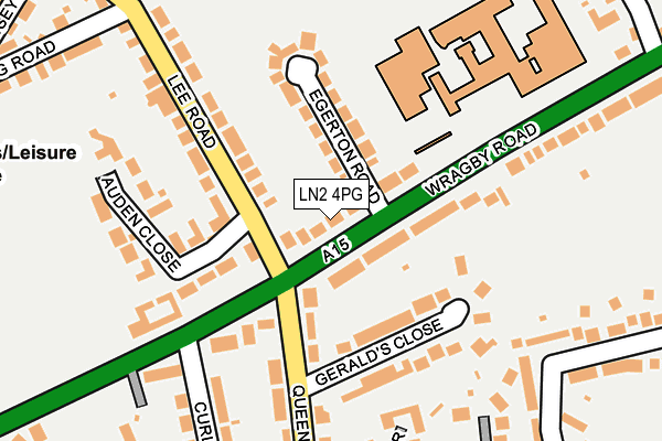 LN2 4PG map - OS OpenMap – Local (Ordnance Survey)
