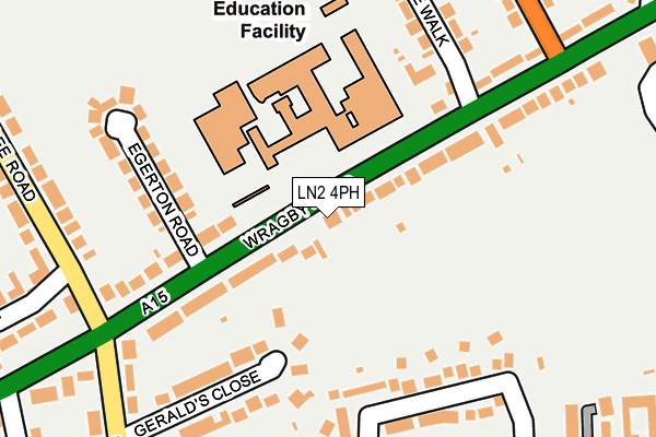 LN2 4PH map - OS OpenMap – Local (Ordnance Survey)