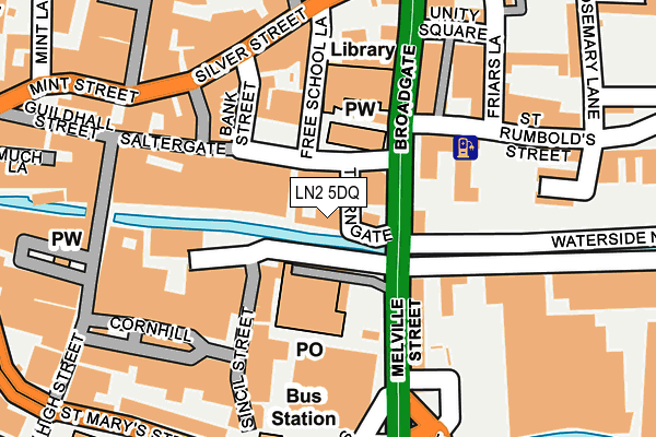 LN2 5DQ map - OS OpenMap – Local (Ordnance Survey)