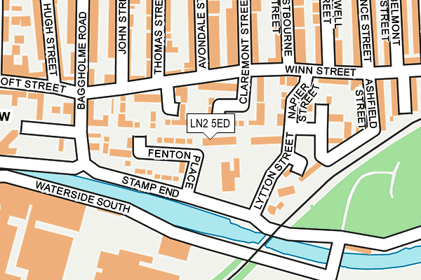 LN2 5ED map - OS OpenMap – Local (Ordnance Survey)