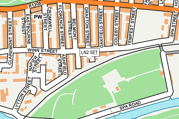 LN2 5ET map - OS OpenMap – Local (Ordnance Survey)