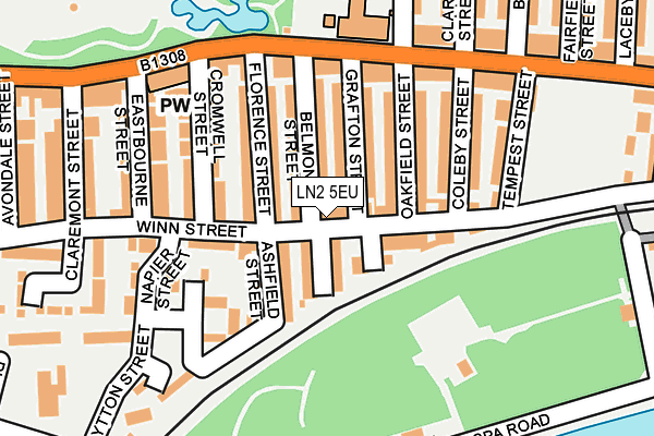 LN2 5EU map - OS OpenMap – Local (Ordnance Survey)