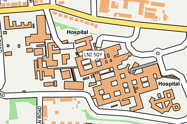 LN2 5QY map - OS OpenMap – Local (Ordnance Survey)
