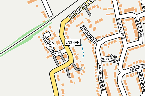 LN3 4AN map - OS OpenMap – Local (Ordnance Survey)