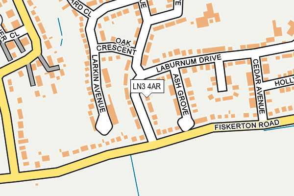 LN3 4AR map - OS OpenMap – Local (Ordnance Survey)