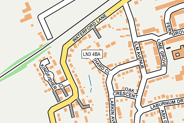 LN3 4BA map - OS OpenMap – Local (Ordnance Survey)