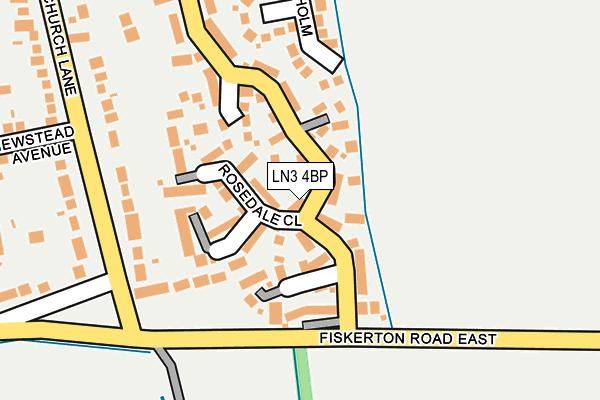 LN3 4BP map - OS OpenMap – Local (Ordnance Survey)
