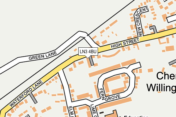 LN3 4BU map - OS OpenMap – Local (Ordnance Survey)