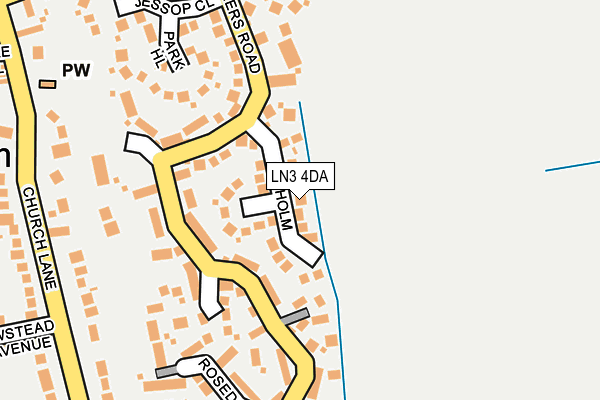 LN3 4DA map - OS OpenMap – Local (Ordnance Survey)