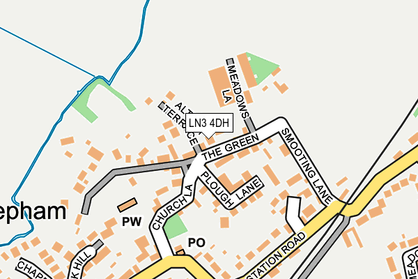 LN3 4DH map - OS OpenMap – Local (Ordnance Survey)