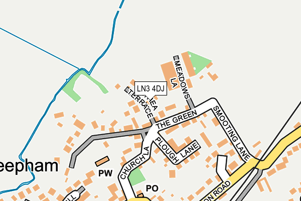 LN3 4DJ map - OS OpenMap – Local (Ordnance Survey)