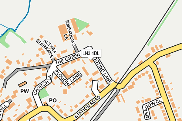 LN3 4DL map - OS OpenMap – Local (Ordnance Survey)