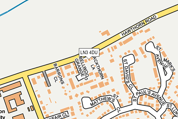 LN3 4DU map - OS OpenMap – Local (Ordnance Survey)