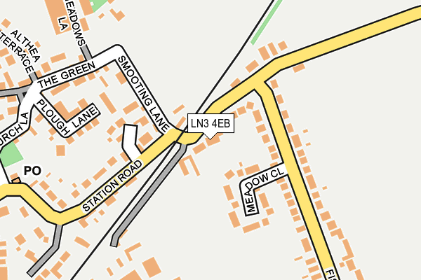 LN3 4EB map - OS OpenMap – Local (Ordnance Survey)