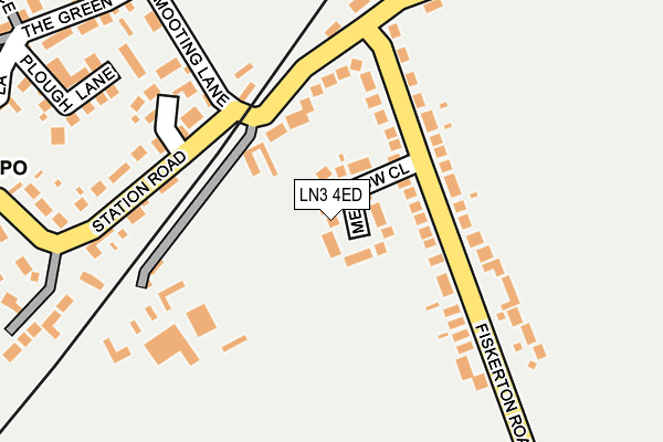 LN3 4ED map - OS OpenMap – Local (Ordnance Survey)