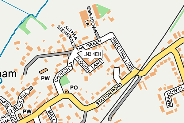 LN3 4EH map - OS OpenMap – Local (Ordnance Survey)